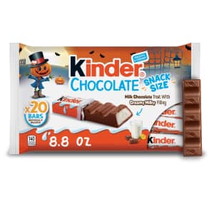 Kinder Chocolate Snack Size Bar 20-Count Bag: $3.99