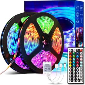 66-Foot LED Strip Lights: $7.80