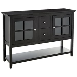Walker Edison 52" Glass Door Storage Buffet: $149.50