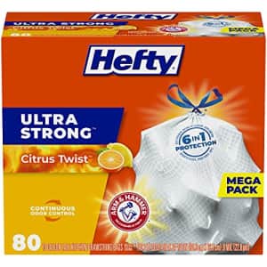 Hefty Ultra Strong 13-Gallon Trash Bags 80-Count: $11 w/ Prime + Sub & Save