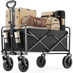 120L Collapsible Foldable Wagon Cart: $33 120L Collapsible Foldable Wagon Cart: $33