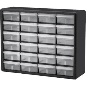 Akro-Mils 24-Drawer Plastic Storage Cabinet: $30.47 Akro-Mils 24-Drawer Plastic Storage Cabinet: $30.47