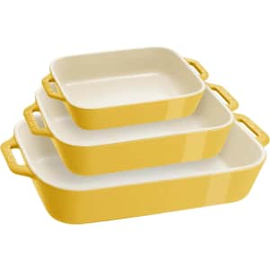 Staub Ceramic 3-Piece Rectangular Baking Dish Set: $69.99 Staub Ceramic 3-Piece Rectangular Baking Dish Set: $69.99