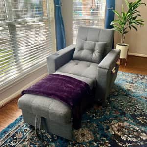 75" 3-in-1 Convertible Single Sofa Bed: $180