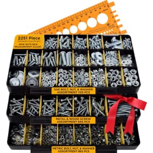 Jackson Palmer 2251-Piece Hardware Assortment Kit: $40 Jackson Palmer 2251-Piece Hardware Assortment Kit: $40