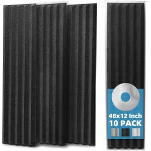 Art3d 10-Pack Peel and Stick Acoustic Panels: $79.99