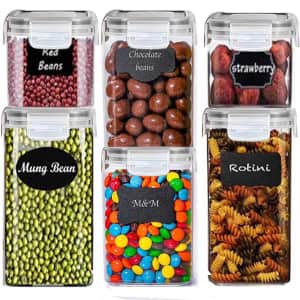 Musment Airtight Kitchen Pantry Containers Set of 5: $9
