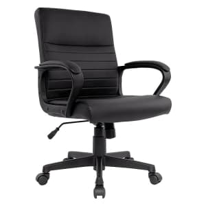 Staples Tervina Ergonomic Luxura Swivel Manager Chair: $100