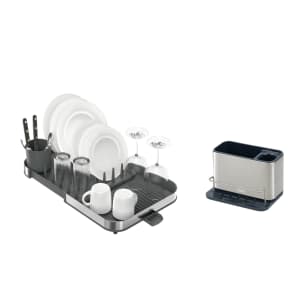 Joseph Joseph Expanding Steel Dish Rack w/ Sink Tidy Organizer: $17 Joseph Joseph Expanding Steel Dish Rack w/ Sink Tidy Organizer: $17