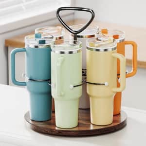 Delamu 6-Count Tumbler Rotating Organizer: $16.99