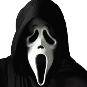 Ghost Face Mask w/ Shroud: $12 Ghost Face Mask w/ Shroud: $12