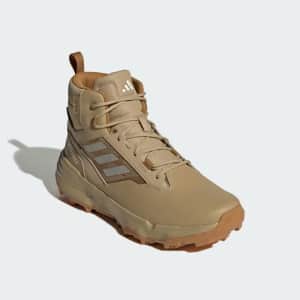 adidas men Terrex Unity Leather Mid RAIN.RDY Hiking Shoes: $42