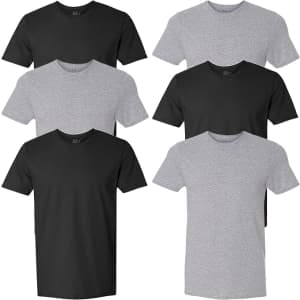 Fruit of the Loom Men's T-Shirt 6-Pack: $8.91