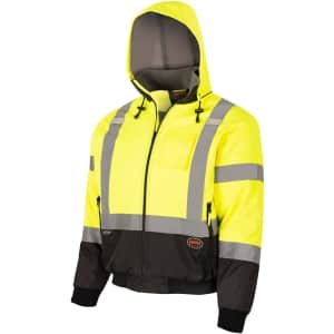 Pioneer Men's High Vis Safety Bomber Jacket (L only): $24.73