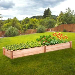 Vevor 95" Wood Raised Garden Bed: $64