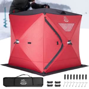 Insulated Ice Fishing Shelter Portable Tent: $136 Insulated Ice Fishing Shelter Portable Tent: $136