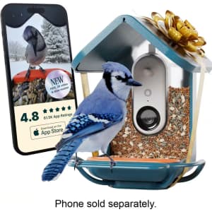 Bird Buddy Smart Bird Feeder w/ Solar Roof: $180