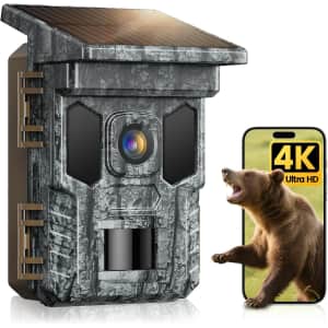Vidvis WiFi Solar Trail Camera 64MP 4K: $59.98