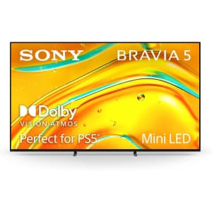 Sony Bravia 5 65XR50 65" Mini LED 4K Smart TV (2025): $1,298