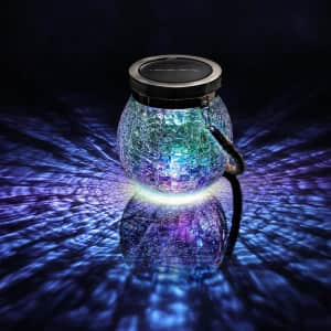 Cooo Solar Waterproof Iridescent Crackle Glass Lantern 2-Pack: $17.99 Cooo Solar Waterproof Iridescent Crackle Glass Lantern 2-Pack: $17.99