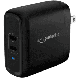 AmazonBasics 36W 2-Port USB-C Wall Charger with Power Delivery: $7.99 AmazonBasics 36W 2-Port USB-C Wall Charger with Power Delivery: $7.99