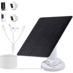 Eco-Worthy 5W 5V Solar Panel Solar Charger for Ring Camera: $11