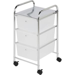 Honey-Can-Do 3-Drawer Plastic Storage Cart on Wheels: $20