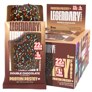 Legendary Foods 22g Protein Pastry+ Premium Low Carb Meal Replacement Bar 8-Pack: $16 via Sub & Save
