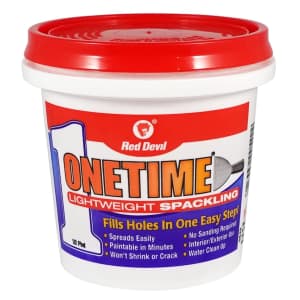 Red Devil ONETIME Lightweight Spackle Wall Repair: $2.97