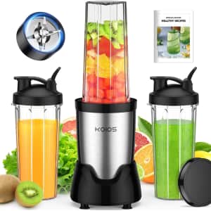 Koios Personal Blender with 3 * 22oz To-Go Cups: $24.99 Koios Personal Blender with 3 * 22oz To-Go Cups: $24.99