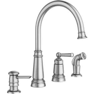 Moen Edison Spot Resist Stainless Kitchen Faucet: $155