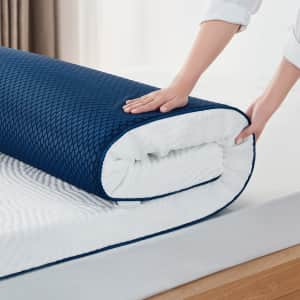Linsy Living 3" Cooling Gel-Infused Twin Memory Foam Mattress Topper: $68.24