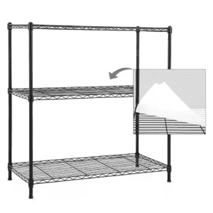 Efine 3-Tier Carbon Steel Wire Garage Storage Shelving Unit: $56 Efine 3-Tier Carbon Steel Wire Garage Storage Shelving Unit: $56