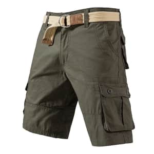 Men's Multi-Pocket Cargo Hiking Shorts: $8