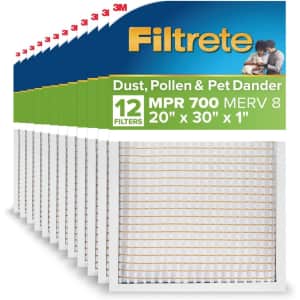 Filtrete 20x30x1 AC Furnace Air Filter 12-Pack: $61