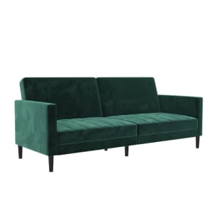 DHP Farnsworth Velvet Futon: $191 DHP Farnsworth Velvet Futon: $191