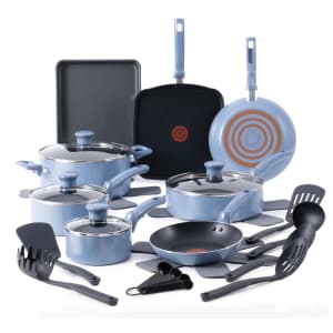 T-fal 22-Piece Nonstick Cookware Set: $49.76
