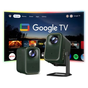 Wemax 1080p HDR10 Google TV Smart Bluetooth Projector: $180
