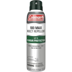 Coleman 100 Max Insect Repellent 4-oz. Spray: $7.84