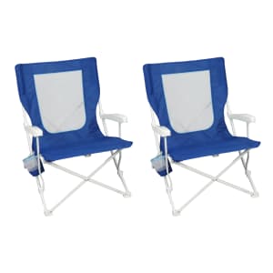 Mainstays Folding Chair 2-Pack w/ Carry Bags: $19.88