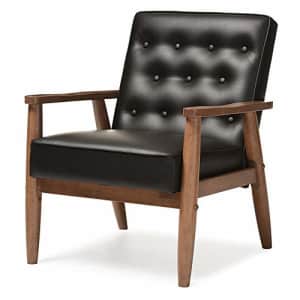 Baxton Studio Black Mid-Century Lounge Chair: $165.99 Baxton Studio Black Mid-Century Lounge Chair: $165.99
