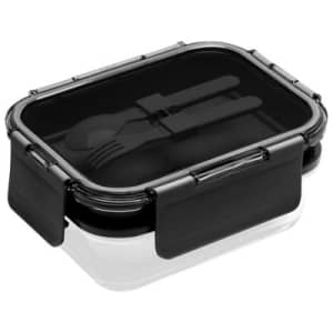 Lexi Home 4-in-1 Glass Bento Lunch Box w/ Utensils: $11.99 Lexi Home 4-in-1 Glass Bento Lunch Box w/ Utensils: $11.99