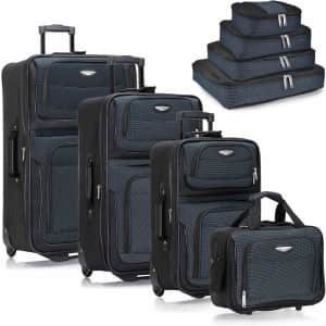 Travel Select Amsterdam 8-Piece Softside Expandable Rolling Luggage & Packing Cube Set: $76.42