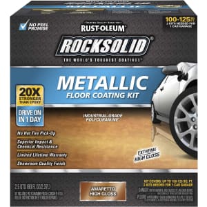 Rust-Oleum RockSolid Copper 80-Fl. Oz. Garage Floor Coating Kit: $136 Rust-Oleum RockSolid Copper 80-Fl. Oz. Garage Floor Coating Kit: $136