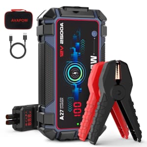 Avapow 2,500A Peak Car Battery Jump Starter: $24.99 Avapow 2,500A Peak Car Battery Jump Starter: $24.99