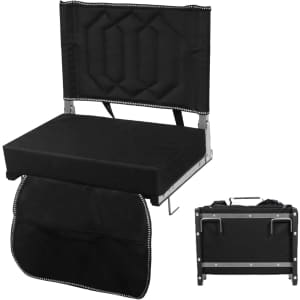 Portable Folding Stadium Chair w/ Back Support: $26.63