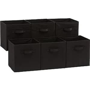 Amazon Basics Collapsible Fabric Storage Cubes 6-Pack: $13