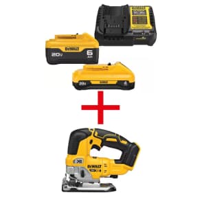DeWalt 20V MAX 6.0Ah & 4.0Ah Battery / Charger Kit: $199 w/ FREE tool worth up to $219