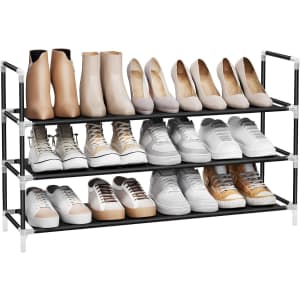Songmics 3-Tier Shoe Rack: $9