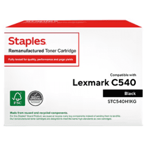 Staples Remanufactured Black High Yield Toner Cartridge Replacement for Lexmark: $7 Staples Remanufactured Black High Yield Toner Cartridge Replacement for Lexmark: $7